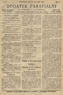Dodatek Parafialny do Tygodnika „Niedziela” Parafii Wniebowzięcia Najświętszej Marii Panny. 1939, nr 31