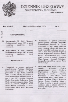 Dziennik Urzędowy Województwa Płockiego. 1997, nr 10