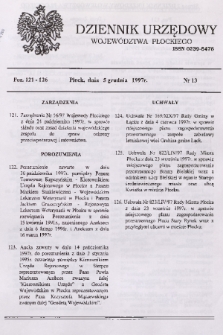 Dziennik Urzędowy Województwa Płockiego. 1997, nr 13