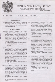 Dziennik Urzędowy Województwa Płockiego. 1997, nr 15