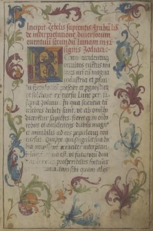 Zebel (Sahel/Zahel Benbriz), De interpretatione diversorum eventuum secundum Lunam in XII signis Zodiaci; Porphyrius, Indicia fatorum