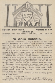 U Nas : miesięcznik młodzieży gimnazjalnej - Dębica. R.2, 1935, nr 3 i 4