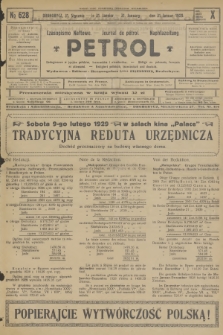 Petrol : czasopismo naftowe : journal de pétrol : Naphtazeitung. R.10, 1929, № 628