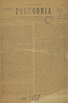 Pochodnia : organ Stronnictwa Demokratyczno-Narodowego. R.1, 1899, № 1