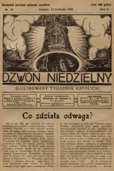 Dzwon Niedzielny : ilustrowany tygodnik katolicki. 1926, nr 16