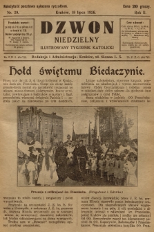 Dzwon Niedzielny : ilustrowany tygodnik katolicki. 1926, nr 29