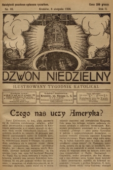 Dzwon Niedzielny : ilustrowany tygodnik katolicki. 1926, nr 32