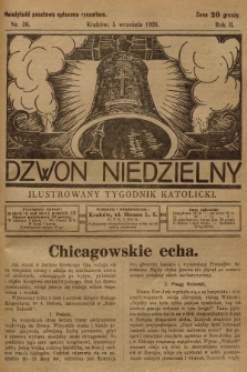 Dzwon Niedzielny : ilustrowany tygodnik katolicki. 1926, nr 36