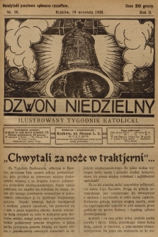 Dzwon Niedzielny : ilustrowany tygodnik katolicki. 1926, nr 38