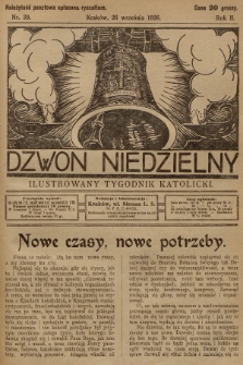 Dzwon Niedzielny : ilustrowany tygodnik katolicki. 1926, nr 39