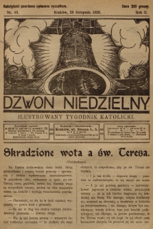 Dzwon Niedzielny : ilustrowany tygodnik katolicki. 1926, nr 48