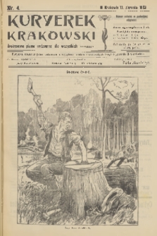Kuryerek Krakowski : ilustrowane pismo codziennie dla wszystkich. 1902, nr 4
