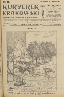 Kuryerek Krakowski : ilustrowane pismo codziennie dla wszystkich. 1902, nr 21