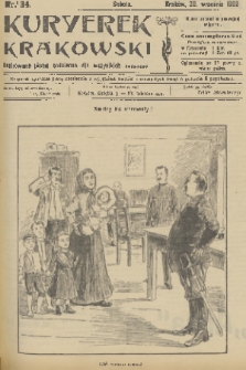Kuryerek Krakowski : ilustrowane pismo codziennie dla wszystkich. 1902, nr 34
