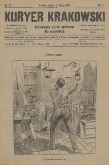 Kuryer Krakowski : ilustrowane pismo codziennie dla wszystkich. 1903, nr 42