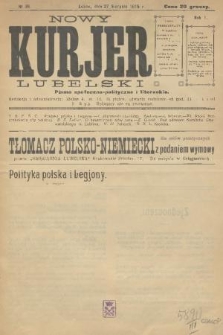 Nowy Kurjer Lubelski : pismo społeczno-polityczne i literackie. R.1, 1915, № 36 [po konfiskacie]