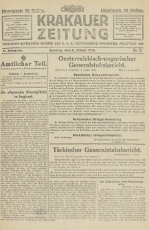 Krakauer Zeitung : zugleich amtliches Organ des K. u. K. Festungskommandos. 1916, nr 9