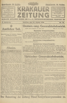 Krakauer Zeitung : zugleich amtliches Organ des K. u. K. Festungskommandos. 1916, nr 30