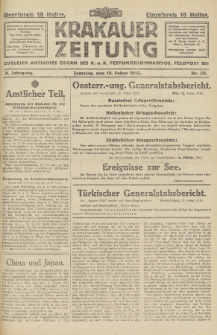 Krakauer Zeitung : zugleich amtliches Organ des K. u. K. Festungskommandos. 1916, nr 50