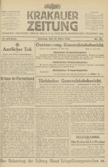 Krakauer Zeitung : zugleich amtliches Organ des K. U. K. Festungs-Kommandos. 1916, nr 78