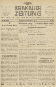 Krakauer Zeitung : zugleich amtliches Organ des K. U. K. Festungs-Kommandos. 1916, nr 89