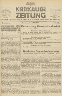 Krakauer Zeitung : zugleich amtliches Organ des K. U. K. Festungs-Kommandos. 1916, nr 127