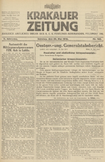 Krakauer Zeitung : zugleich amtliches Organ des K. U. K. Festungs-Kommandos. 1916, nr 140