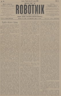 Nowy Robotnik : czasopismo polityczno-społeczne : organ partyi socyalno-demokratycznej. 1894, nr 10