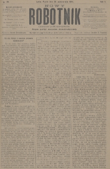 Nowy Robotnik : czasopismo polityczno-społeczne : organ partyi socyalno-demokratycznej. 1894, nr 20