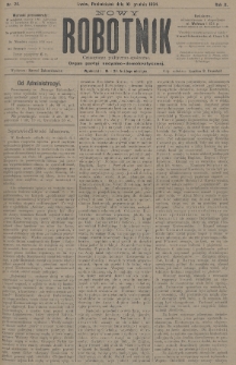 Nowy Robotnik : czasopismo polityczno-społeczne : organ partyi socyalno-demokratycznej. 1894, nr 24