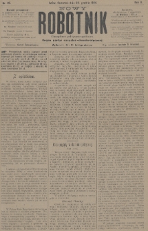 Nowy Robotnik : czasopismo polityczno-społeczne : organ partyi socyalno-demokratycznej. 1894, nr 25