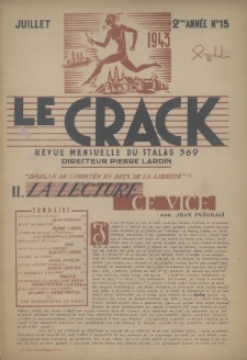 Le Crack : revue mensuelle du Stalag 369. 1943, nr 15