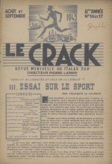 Le Crack : revue mensuelle du Stalag 369. 1943, nr 16