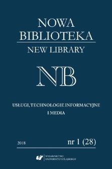 Nowa Biblioteka = New Library : NB : usługi, technologie informacyjne i media. 2018, nr 1