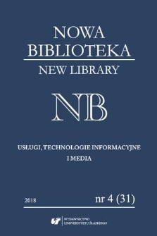 Nowa Biblioteka = New Library : NB : usługi, technologie informacyjne i media. 2018, nr 4