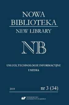 Nowa Biblioteka = New Library : NB : usługi, technologie informacyjne i media. 2019, nr 3
