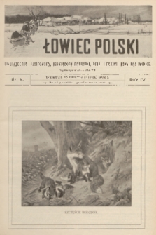Łowiec Polski : dwutygodnik ilustrowany, poświęcony myślistwu, broni i hodowli psów myśliwskich. R.4, 1902, nr 9
