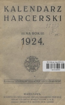 Kalendarz Harcerski na Rok 1924