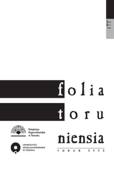 Folia Toruniensia. 22, 2022