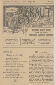 Skaut : dwutygodnik młodzieży polskiej : pismo urzędowe Związkowego Naczelnictwa Skautowego. T.3, 1914, nr 12-13