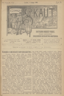 Skaut : dwutygodnik młodzieży polskiej : pismo urzędowe Związkowego Naczelnictwa Skautowego. T.6, 1918, nr 3