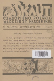 Skaut : czasopismo polskiej młodzieży harcerskiej. T.16, 1930, nr 1-2