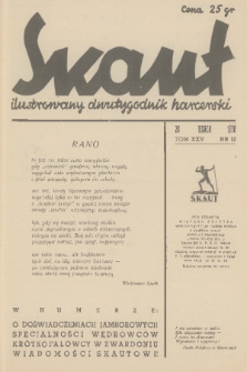 Skaut : ilustrowany dwutygodnik harcerski. T.25, 1938, nr 12