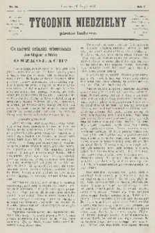 Tygodnik Niedzielny : pismo ludowe : wychodzi jako dodatek do Gazety Narodowej. R.5, 1871, nr 32