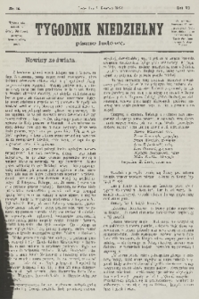 Tygodnik Niedzielny : pismo ludowe : wychodzi jako dodatek do Gazety Narodowej. R.6, 1872, nr 14