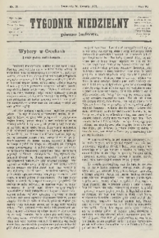 Tygodnik Niedzielny : pismo ludowe : wychodzi jako dodatek do Gazety Narodowej. R.6, 1872, nr 17