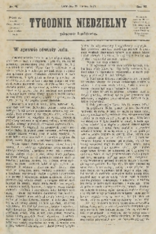 Tygodnik Niedzielny : pismo ludowe : wychodzi jako dodatek do Gazety Narodowej. R.6, 1872, nr 25
