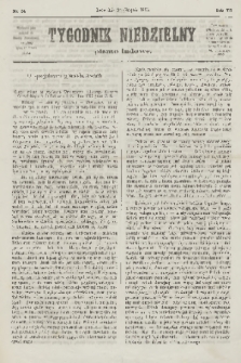 Tygodnik Niedzielny : pismo ludowe : wychodzi jako dodatek do Gazety Narodowej. R.7, 1873, nr 34