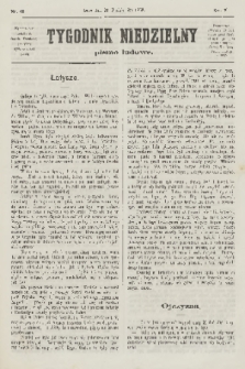 Tygodnik Niedzielny : pismo ludowe : wychodzi jako dodatek do Gazety Narodowej. R.7, 1873, nr 43