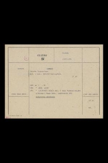 Katalog kartkowy Biblioteki Jagiellońskiej: czasopisma: zakres skrzynki nr 46: EUR - FAL